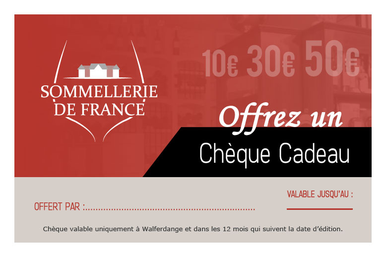 Offrez un chèque cadeau